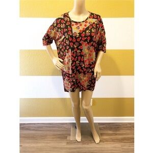 LuLaRoe multicolored floral Irma tunic top